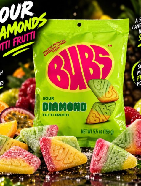 BUBS Sour Diamond Tutti Frutti